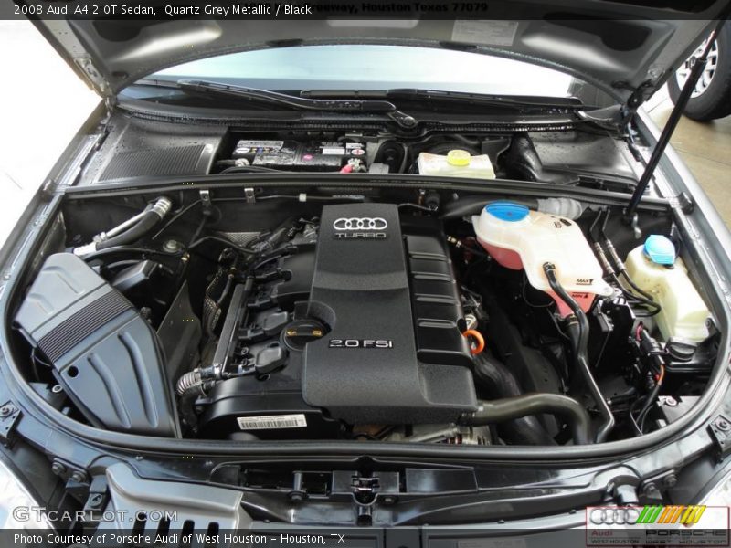 Quartz Grey Metallic / Black 2008 Audi A4 2.0T Sedan