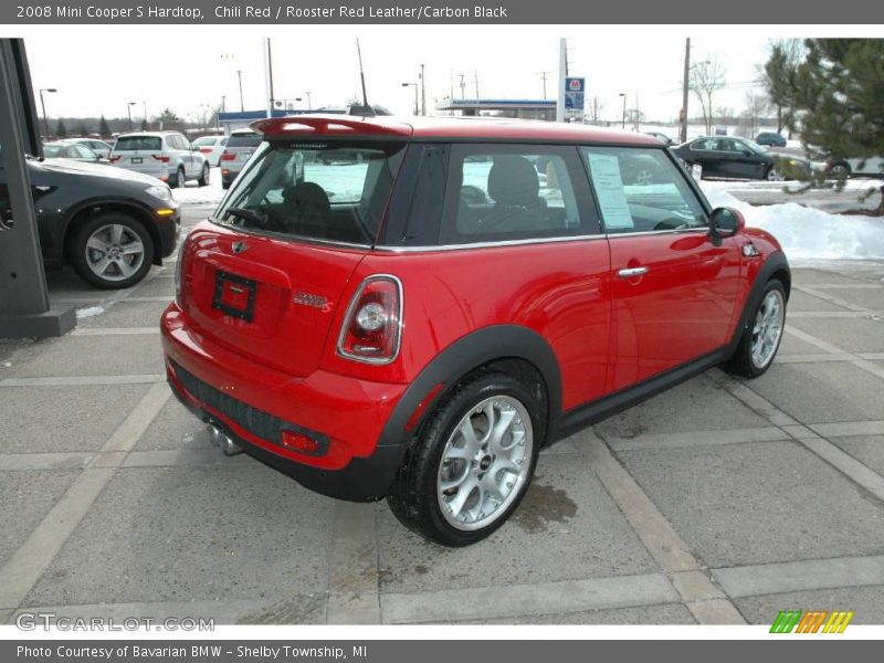 Chili Red / Rooster Red Leather/Carbon Black 2008 Mini Cooper S Hardtop