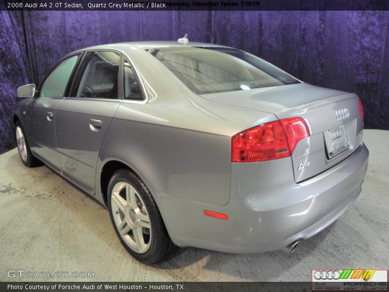 Quartz Grey Metallic / Black 2008 Audi A4 2.0T Sedan