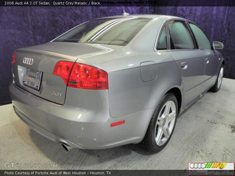 Quartz Grey Metallic / Black 2008 Audi A4 2.0T Sedan