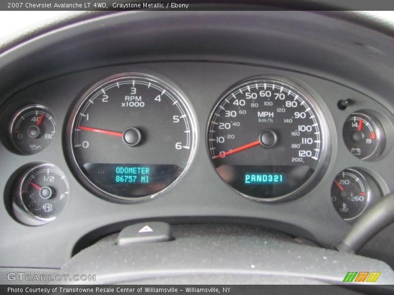 Graystone Metallic / Ebony 2007 Chevrolet Avalanche LT 4WD