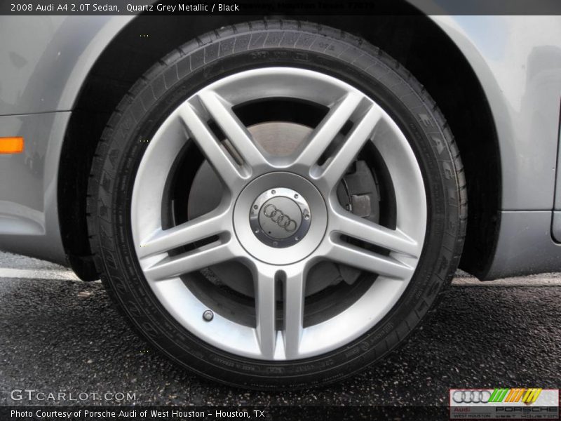 Quartz Grey Metallic / Black 2008 Audi A4 2.0T Sedan