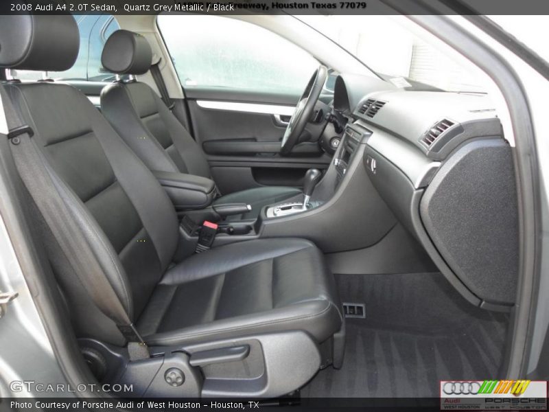Quartz Grey Metallic / Black 2008 Audi A4 2.0T Sedan