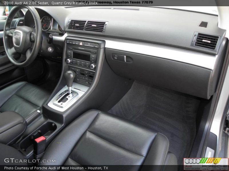 Quartz Grey Metallic / Black 2008 Audi A4 2.0T Sedan