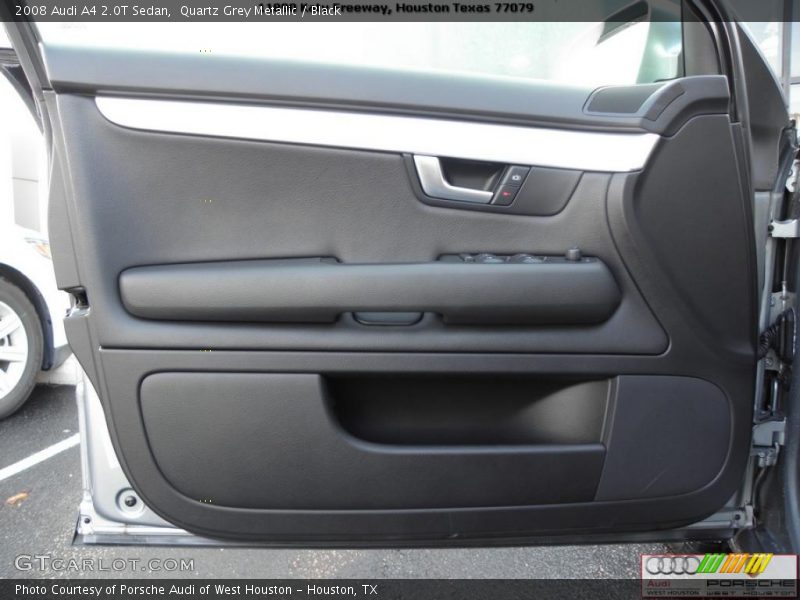 Quartz Grey Metallic / Black 2008 Audi A4 2.0T Sedan