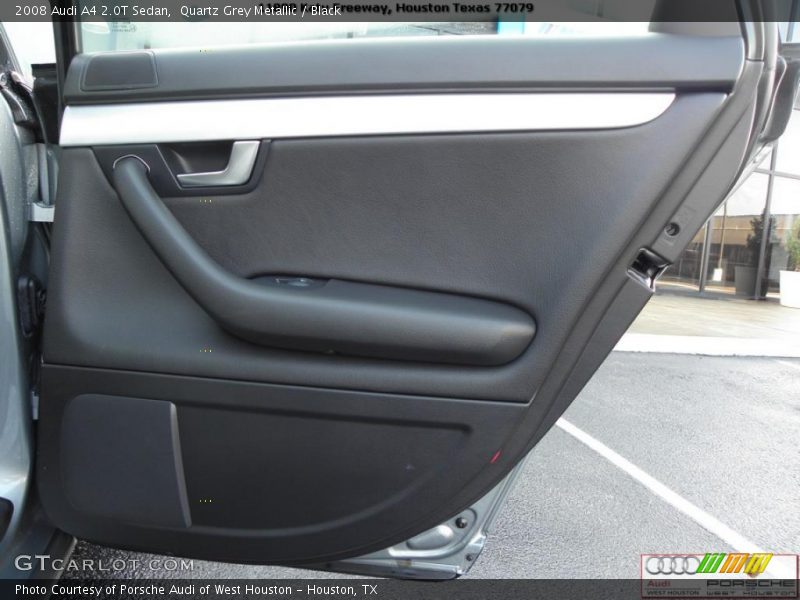 Quartz Grey Metallic / Black 2008 Audi A4 2.0T Sedan