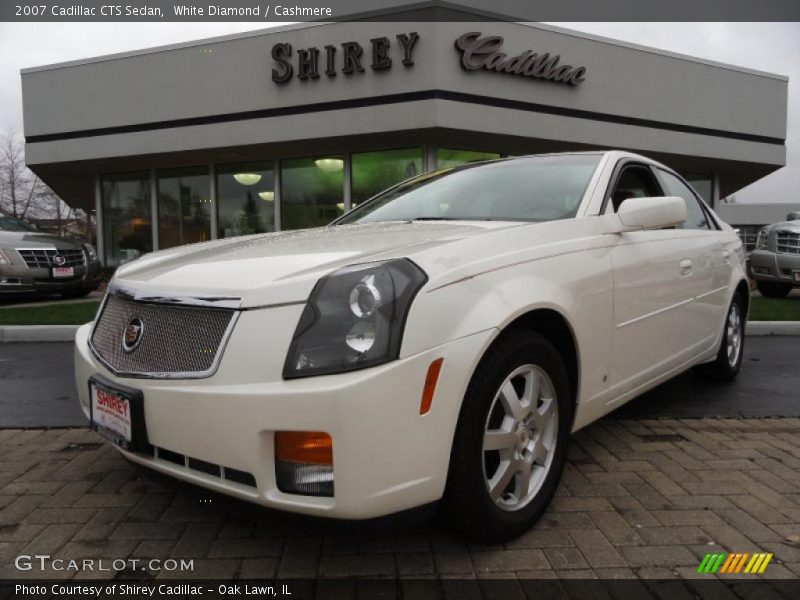 White Diamond / Cashmere 2007 Cadillac CTS Sedan