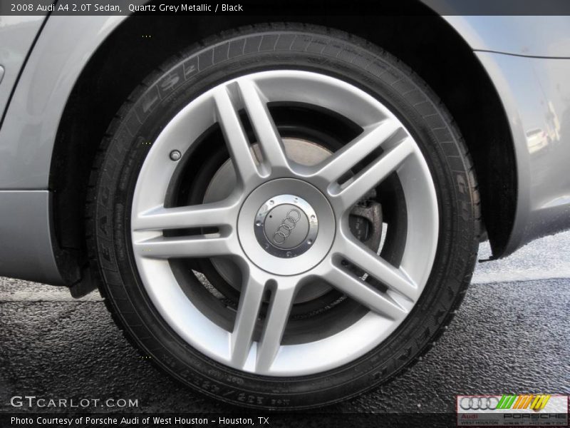 Quartz Grey Metallic / Black 2008 Audi A4 2.0T Sedan