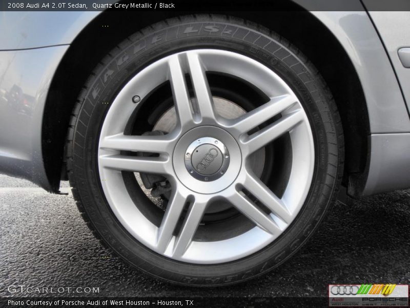 Quartz Grey Metallic / Black 2008 Audi A4 2.0T Sedan