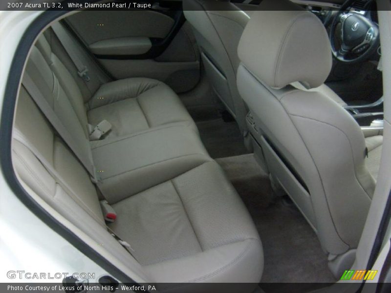 White Diamond Pearl / Taupe 2007 Acura TL 3.2