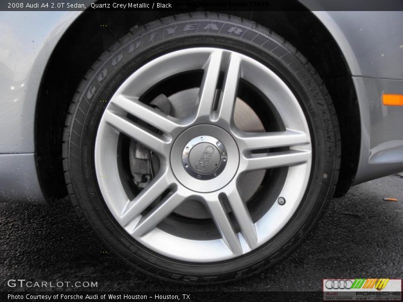 Quartz Grey Metallic / Black 2008 Audi A4 2.0T Sedan