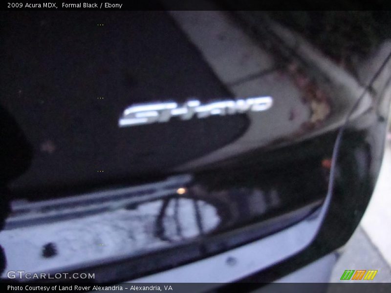Formal Black / Ebony 2009 Acura MDX