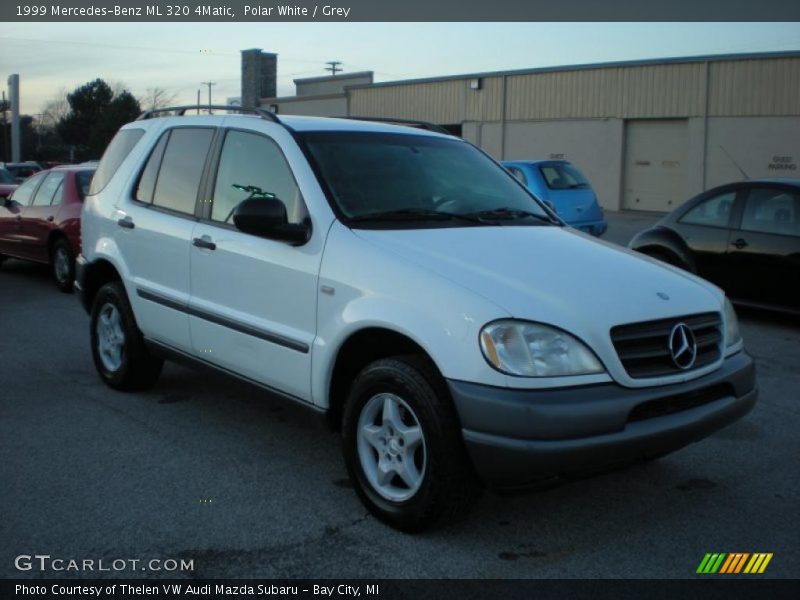 Polar White / Grey 1999 Mercedes-Benz ML 320 4Matic