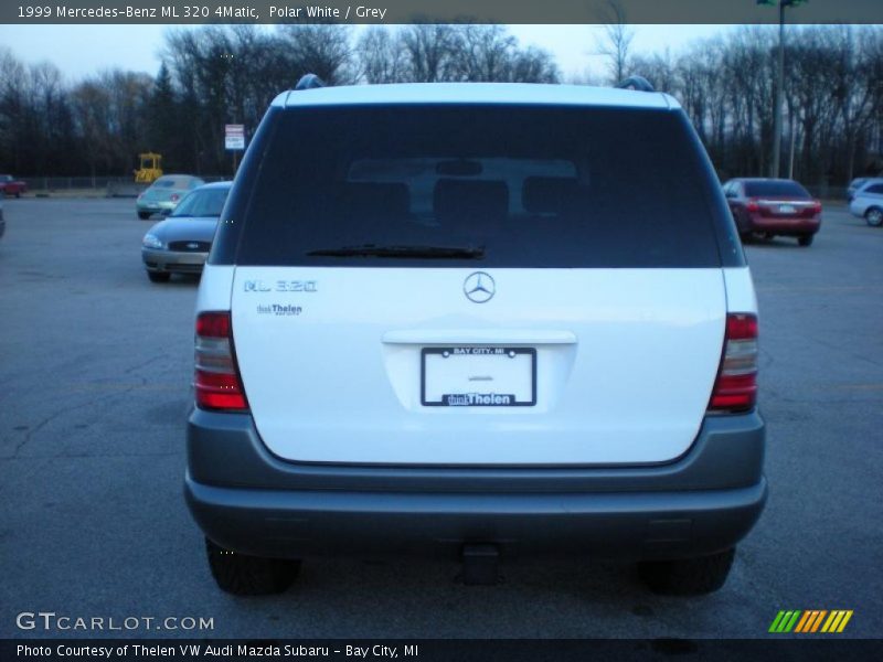 Polar White / Grey 1999 Mercedes-Benz ML 320 4Matic