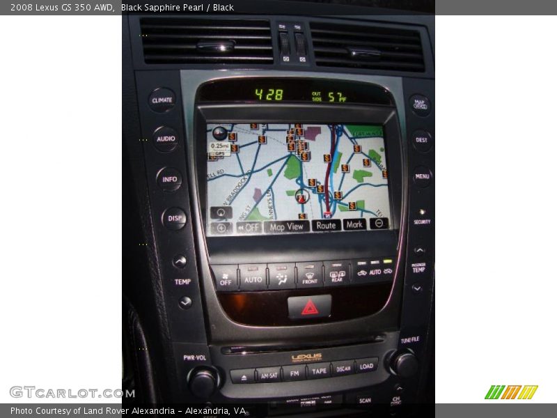 Navigation of 2008 GS 350 AWD