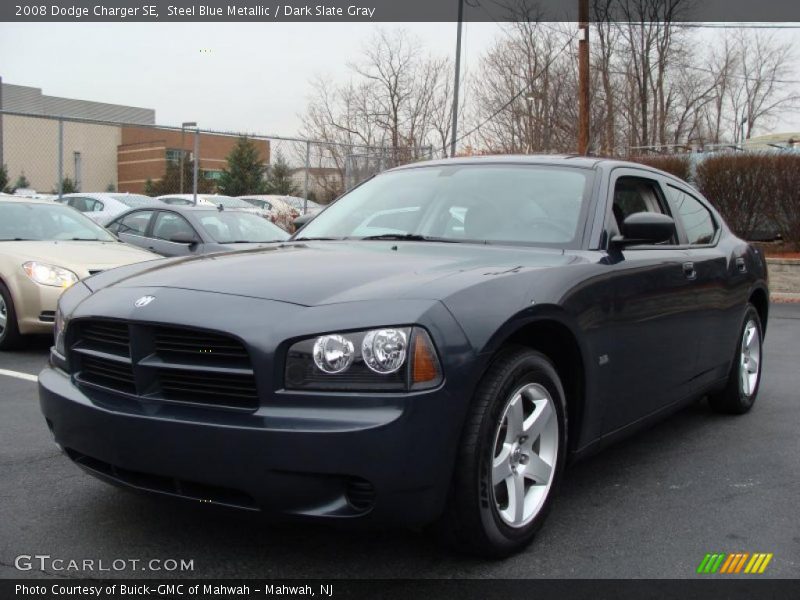 Steel Blue Metallic / Dark Slate Gray 2008 Dodge Charger SE