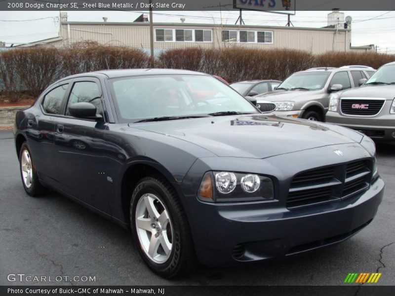 Steel Blue Metallic / Dark Slate Gray 2008 Dodge Charger SE