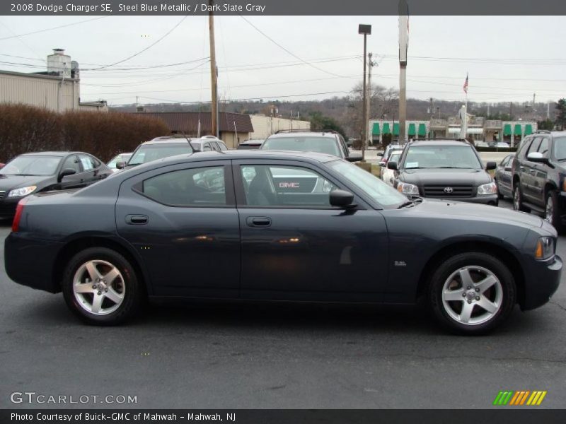 Steel Blue Metallic / Dark Slate Gray 2008 Dodge Charger SE