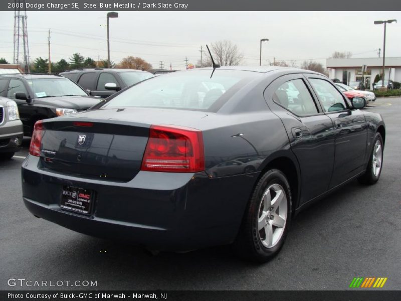 Steel Blue Metallic / Dark Slate Gray 2008 Dodge Charger SE
