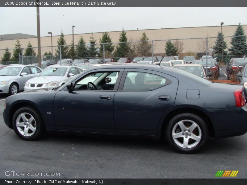 Steel Blue Metallic / Dark Slate Gray 2008 Dodge Charger SE