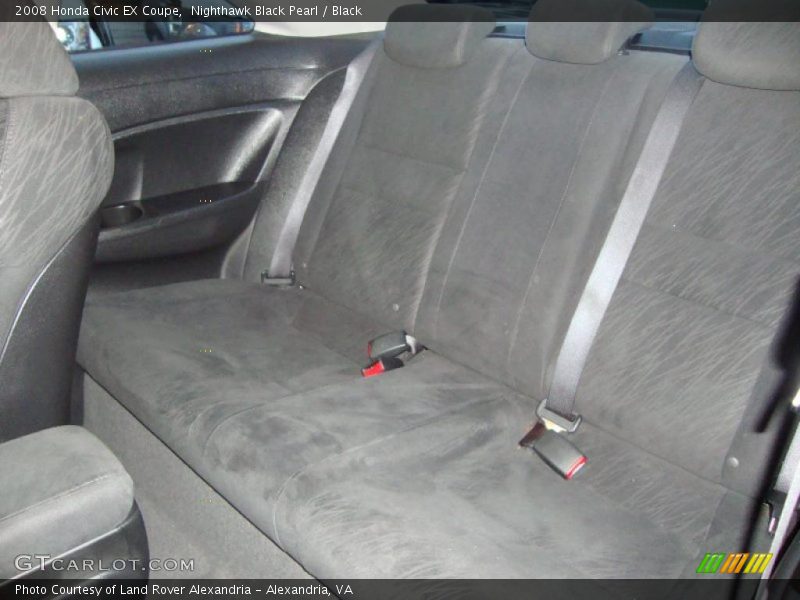 Nighthawk Black Pearl / Black 2008 Honda Civic EX Coupe