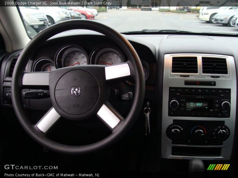 Steel Blue Metallic / Dark Slate Gray 2008 Dodge Charger SE