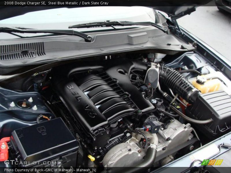 Steel Blue Metallic / Dark Slate Gray 2008 Dodge Charger SE