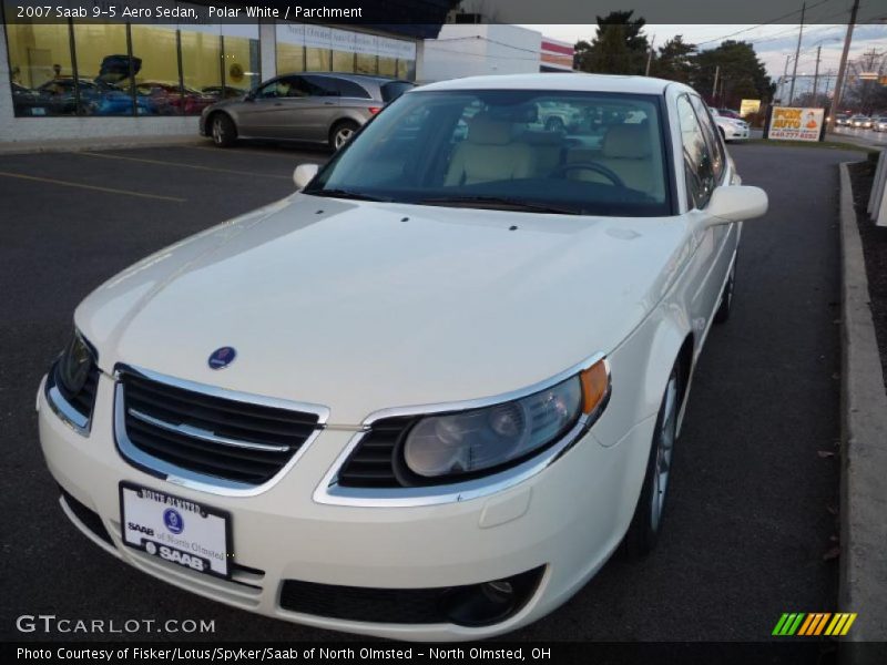 Polar White / Parchment 2007 Saab 9-5 Aero Sedan