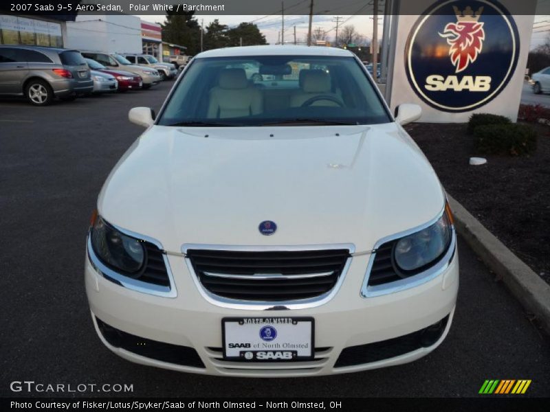 Polar White / Parchment 2007 Saab 9-5 Aero Sedan