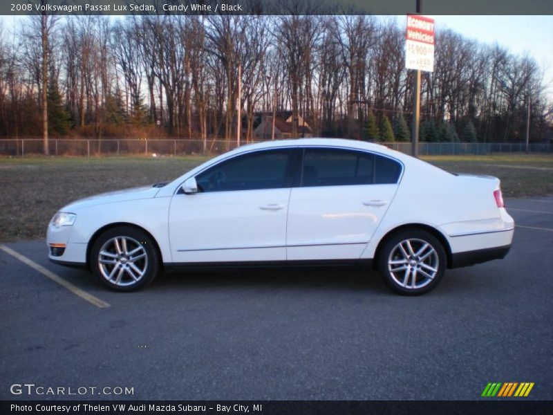 Candy White / Black 2008 Volkswagen Passat Lux Sedan