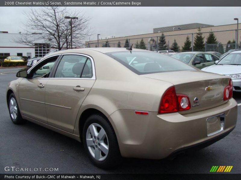 Sandstone Metallic / Cocoa/Cashmere Beige 2008 Chevrolet Malibu LS Sedan