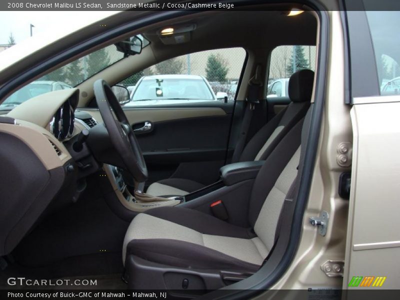 Sandstone Metallic / Cocoa/Cashmere Beige 2008 Chevrolet Malibu LS Sedan