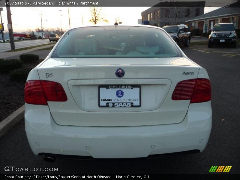 Polar White / Parchment 2007 Saab 9-5 Aero Sedan