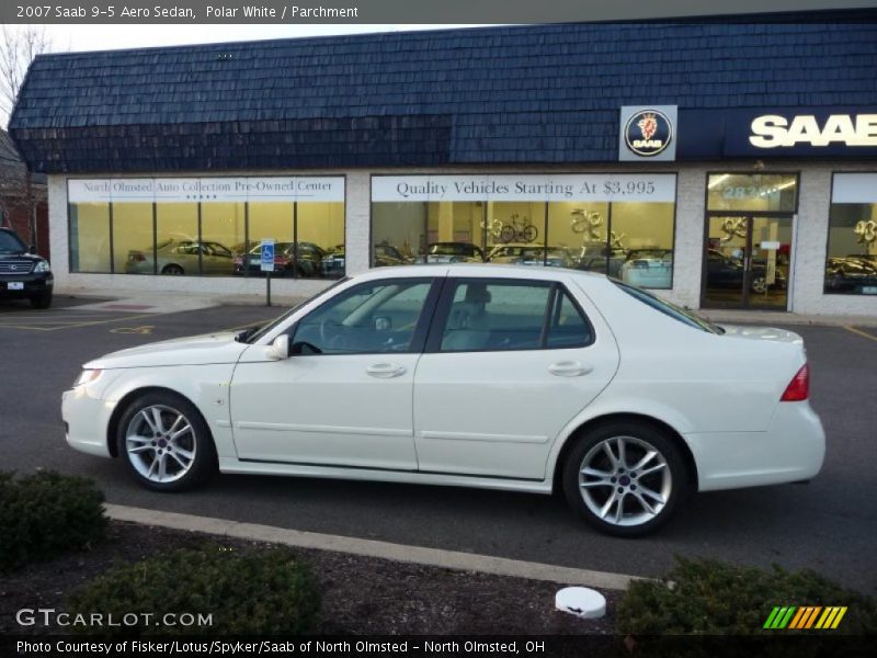 Polar White / Parchment 2007 Saab 9-5 Aero Sedan