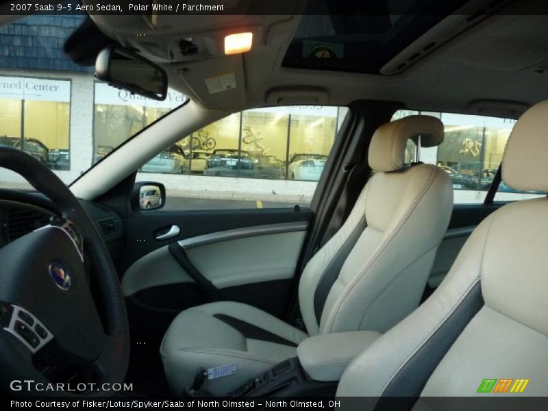 Polar White / Parchment 2007 Saab 9-5 Aero Sedan