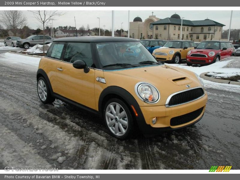Mellow Yellow / Black/Grey 2009 Mini Cooper S Hardtop