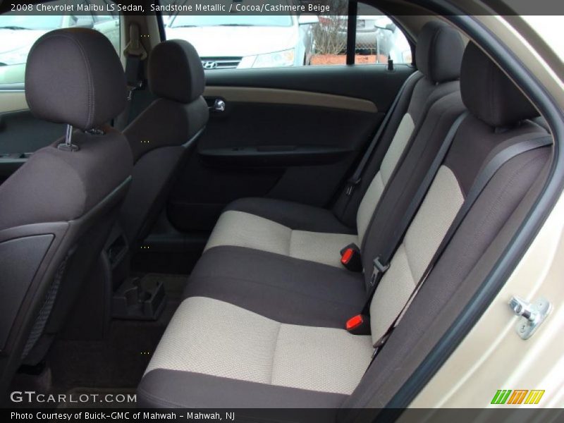 Sandstone Metallic / Cocoa/Cashmere Beige 2008 Chevrolet Malibu LS Sedan