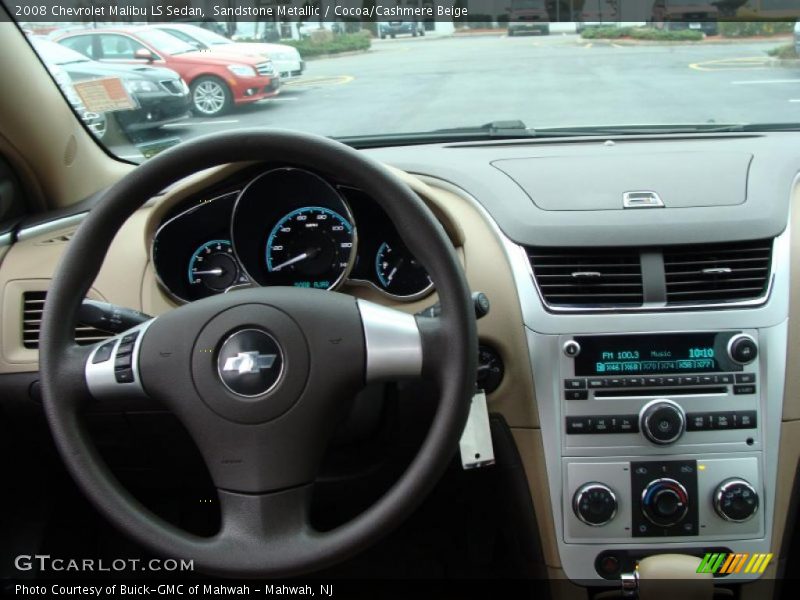 Sandstone Metallic / Cocoa/Cashmere Beige 2008 Chevrolet Malibu LS Sedan