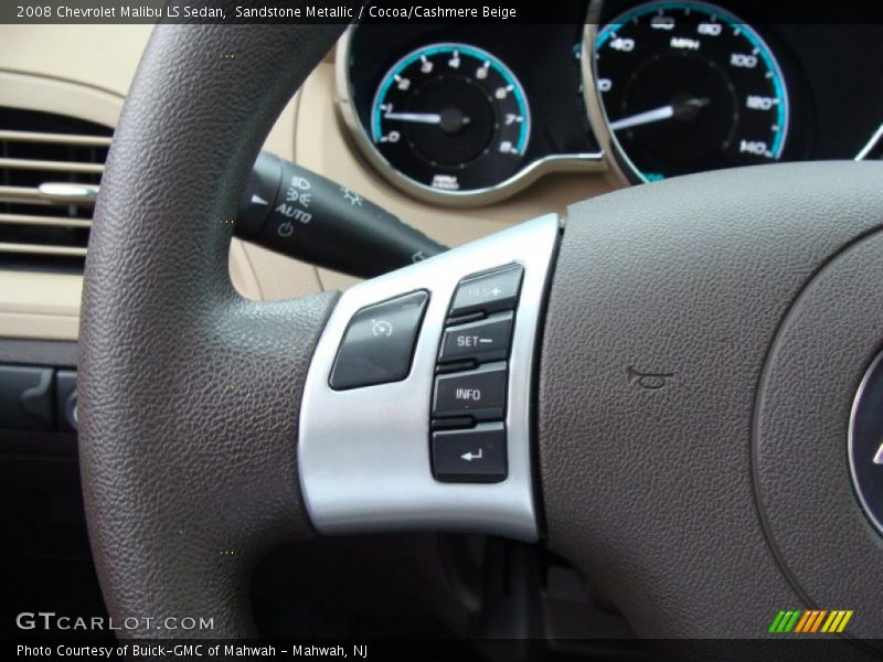 Sandstone Metallic / Cocoa/Cashmere Beige 2008 Chevrolet Malibu LS Sedan