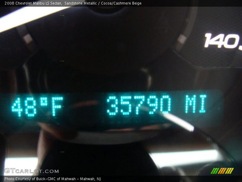Sandstone Metallic / Cocoa/Cashmere Beige 2008 Chevrolet Malibu LS Sedan