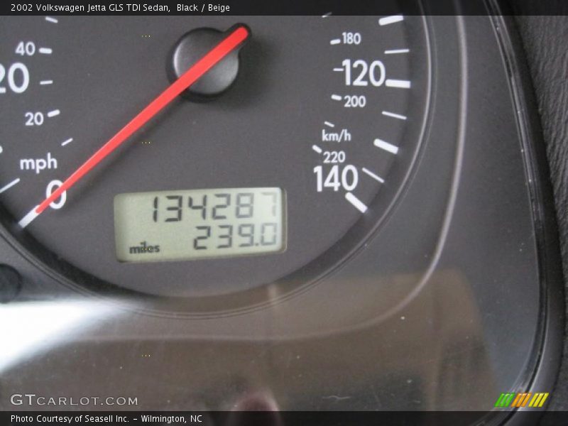 Black / Beige 2002 Volkswagen Jetta GLS TDI Sedan