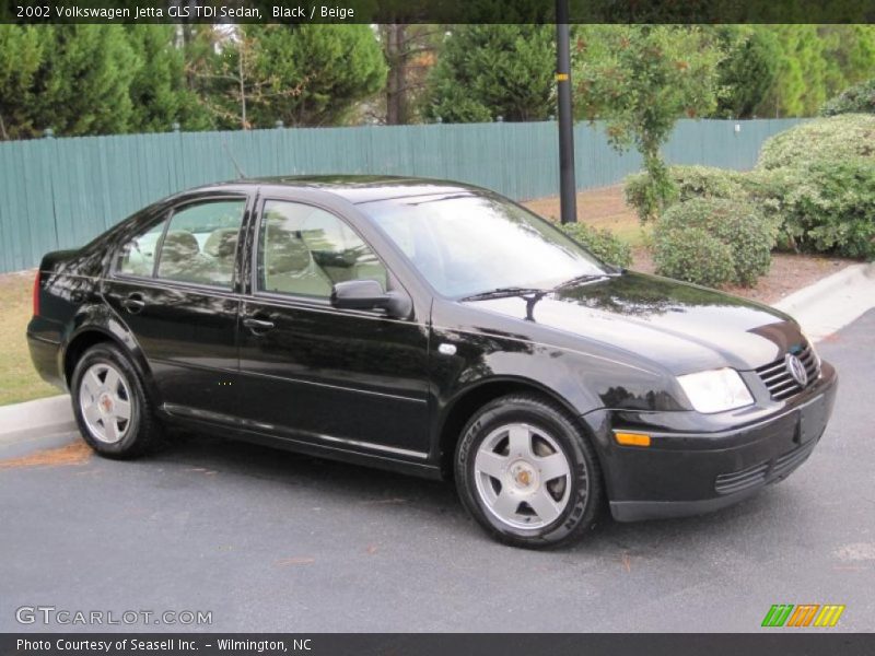 Black / Beige 2002 Volkswagen Jetta GLS TDI Sedan