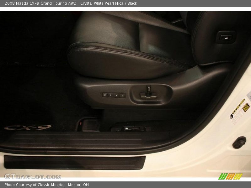Crystal White Pearl Mica / Black 2008 Mazda CX-9 Grand Touring AWD