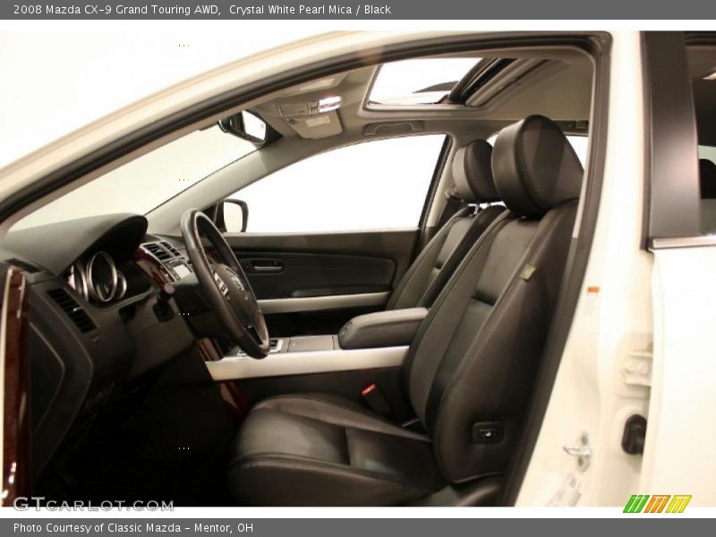 Crystal White Pearl Mica / Black 2008 Mazda CX-9 Grand Touring AWD