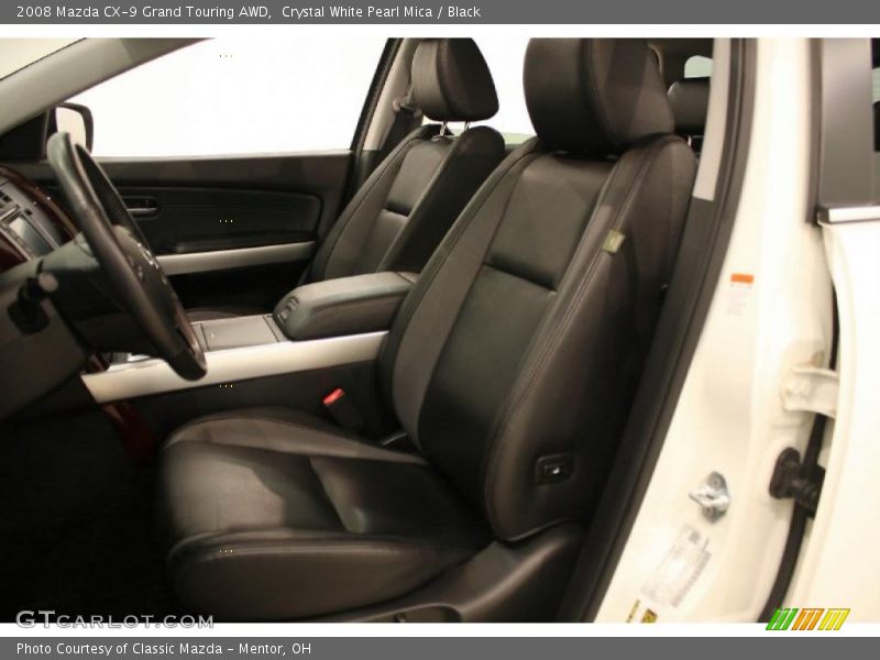 Crystal White Pearl Mica / Black 2008 Mazda CX-9 Grand Touring AWD