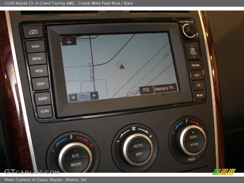 Crystal White Pearl Mica / Black 2008 Mazda CX-9 Grand Touring AWD