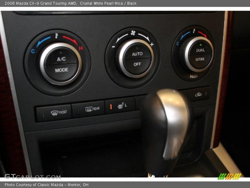 Crystal White Pearl Mica / Black 2008 Mazda CX-9 Grand Touring AWD