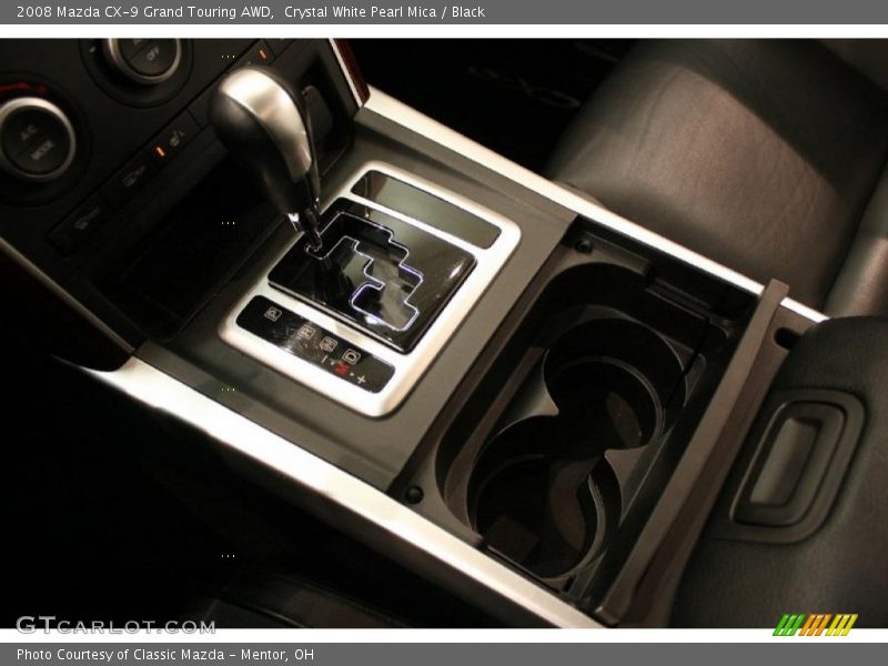 Crystal White Pearl Mica / Black 2008 Mazda CX-9 Grand Touring AWD