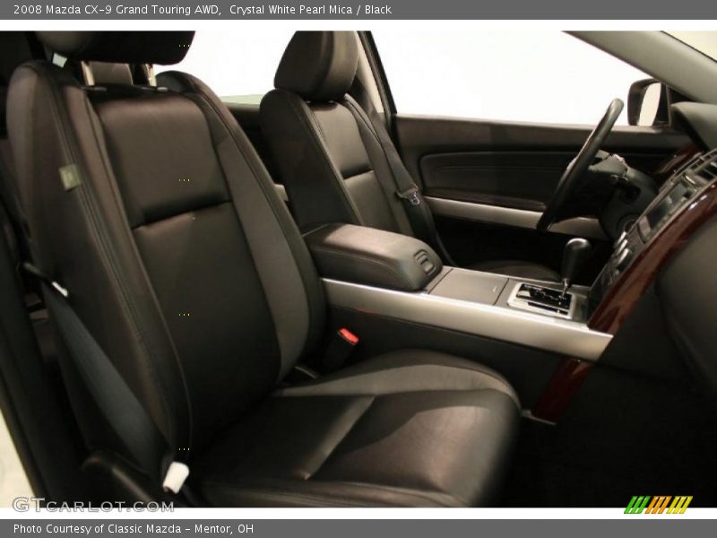 Crystal White Pearl Mica / Black 2008 Mazda CX-9 Grand Touring AWD
