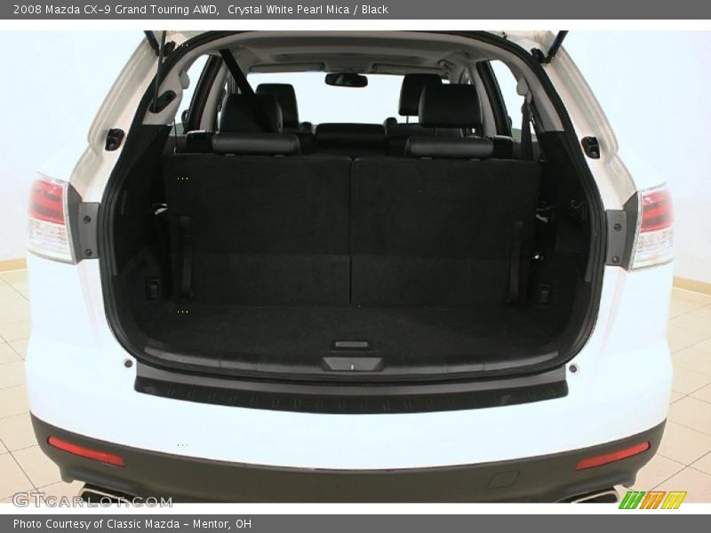Crystal White Pearl Mica / Black 2008 Mazda CX-9 Grand Touring AWD